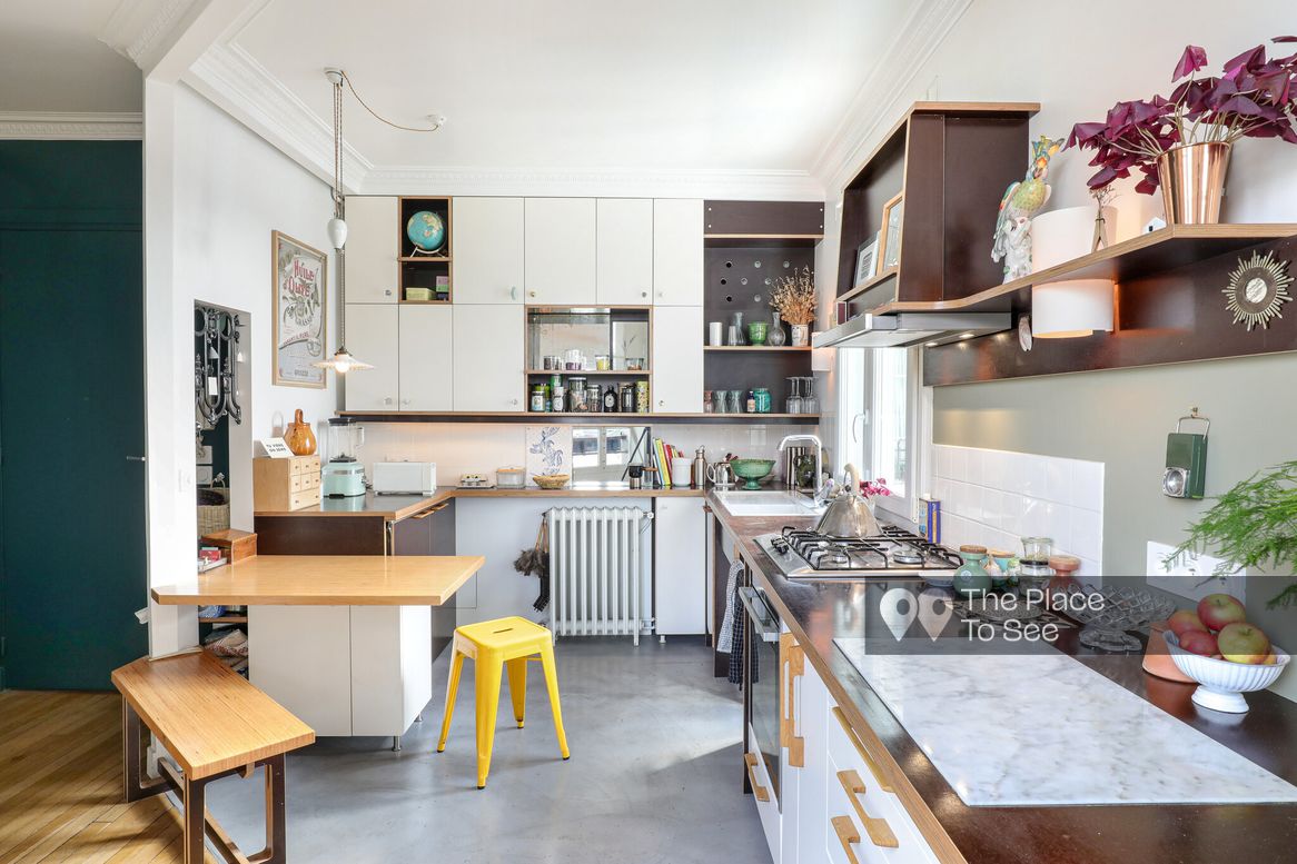 Open-plan kitchen