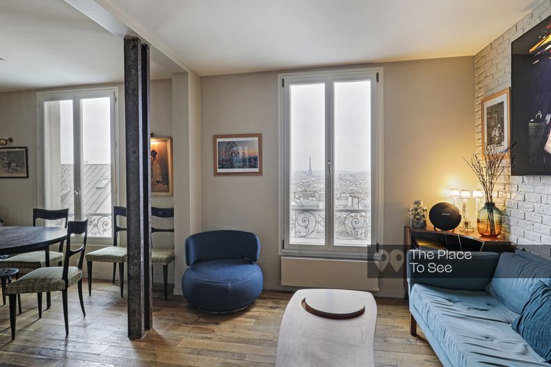 Appartement bohème avec vue Tour Eiffel