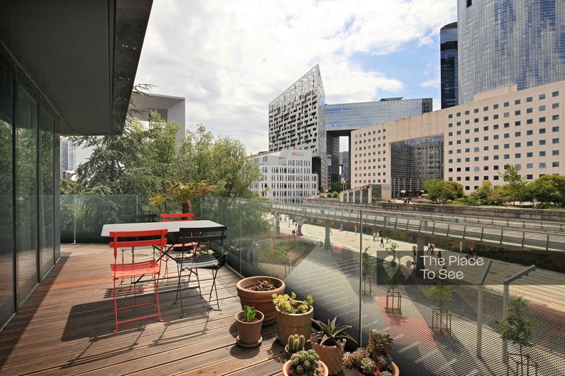 Modern apartment view of La Défense