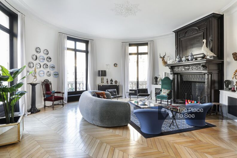 Appartement classique parisien élégant et contemporain