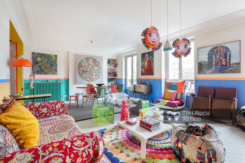 A colorful Parisian apartment