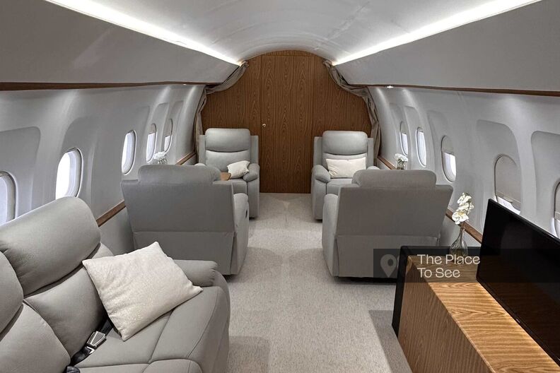 Private jet cabin