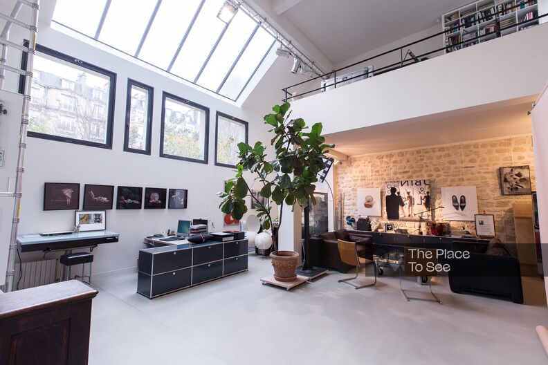 Loft studio photo contemporain et vintage