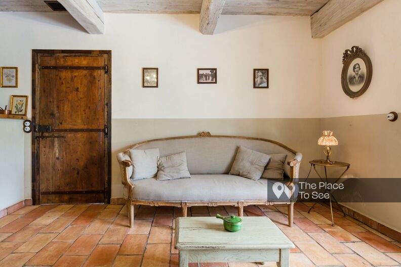 Pretty Corsican stone sheepfold with wooden terrace and swimming pool