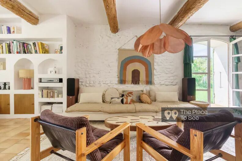 Provençal stone farmhouse rustic and colorful with its bucolic garden