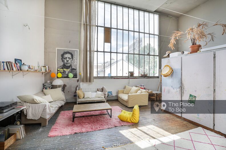 Loft in a weathered artist's studio