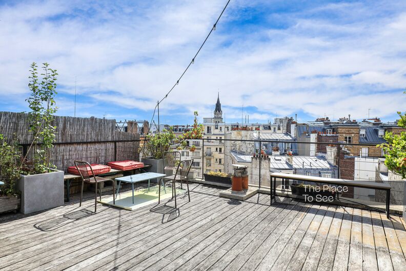 Petit appartement avec rooftop et vue sur le Sacré Cœur