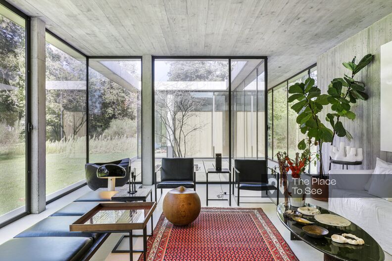 Magnificent Brutalist architect's house bathed in light