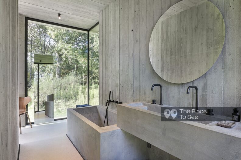 Magnificent Brutalist architect's house bathed in light